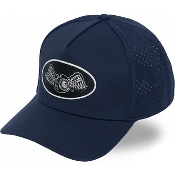 Lippikset kaareva rekka laivastonsininen snapback SPORT05 Von Dutch