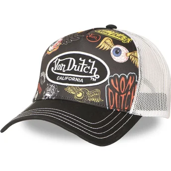 Lippikset kaareva rekka musta snapback SUBL16 Von Dutch