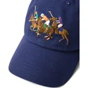 lippikset-kaareva-laivastonsininen-saadettava-nauha-twill-triple-pony-polo-ralph-lauren