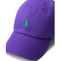 polo-ralph-lauren-curved-brim-green-logo-cotton-chino-classic-sport-purple-adjustable-cap