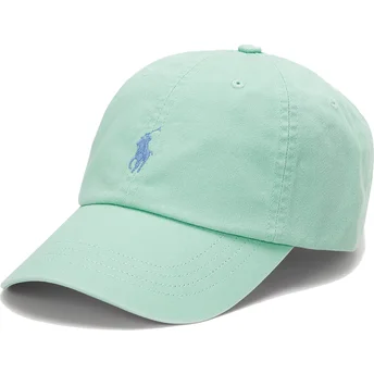 Polo Ralph Lauren Curved Brim Cotton Chino Classic Sport Light Green Adjustable Cap