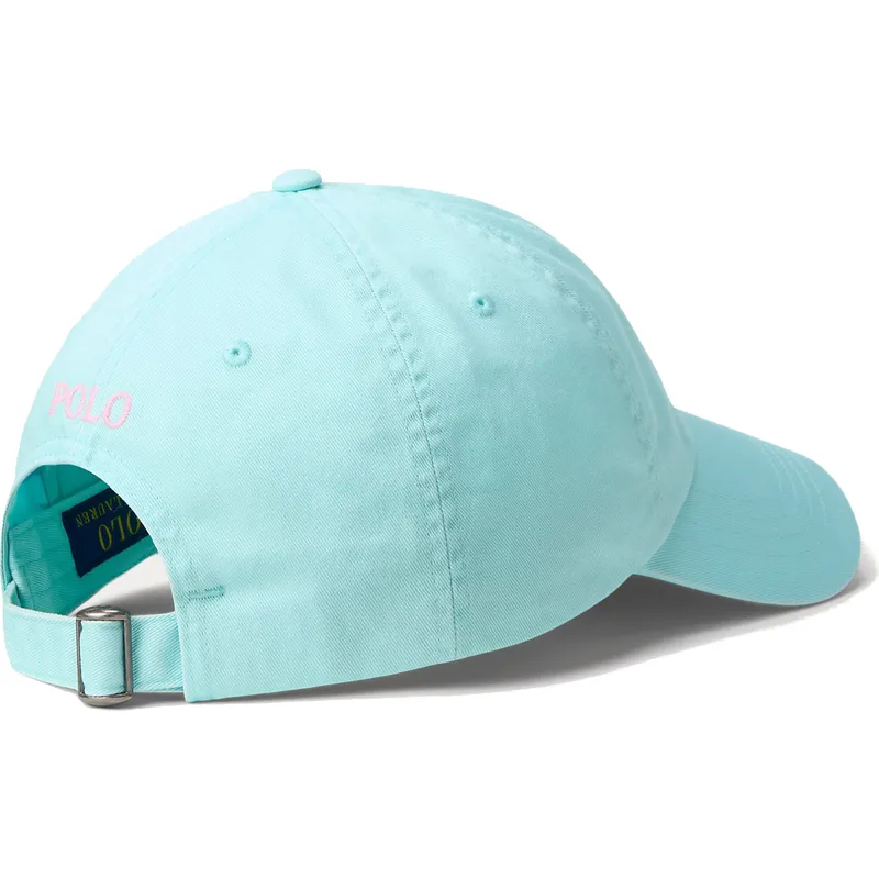 polo-ralph-lauren-curved-brim-pink-logo-cotton-chino-classic-sport-light-blue-adjustable-cap