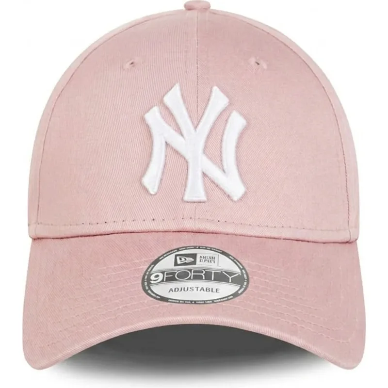 lippikset-kaareva-vaaleanpunainen-saadettava-nauha-9forty-league-essential-new-york-yankees-mlb-new-era