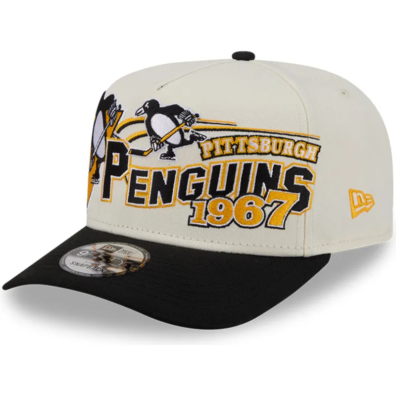 lippikset-kaareva-beige-snapback-9fifty-a-frame-classic-pittsburgh-penguins-nhl-new-era