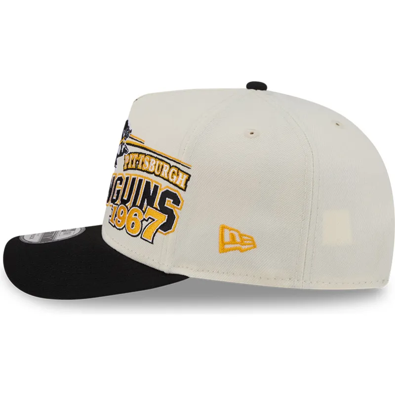 lippikset-kaareva-beige-snapback-9fifty-a-frame-classic-pittsburgh-penguins-nhl-new-era