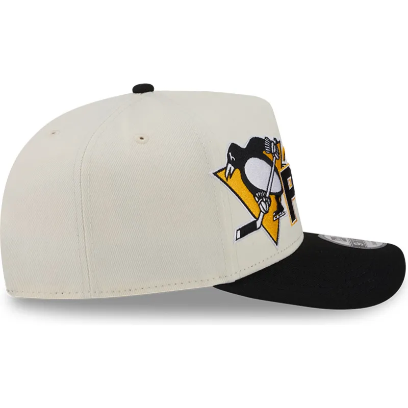 lippikset-kaareva-beige-snapback-9fifty-a-frame-classic-pittsburgh-penguins-nhl-new-era