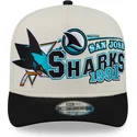lippikset-kaareva-beige-snapback-9fifty-a-frame-classic-san-jose-sharks-nhl-new-era
