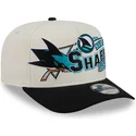 lippikset-kaareva-beige-snapback-9fifty-a-frame-classic-san-jose-sharks-nhl-new-era
