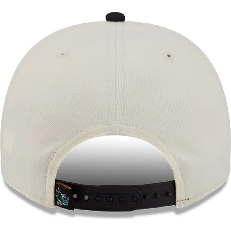 lippikset-kaareva-beige-snapback-9fifty-a-frame-classic-san-jose-sharks-nhl-new-era