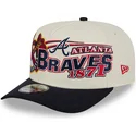 lippikset-kaareva-beige-snapback-9fifty-a-frame-classic-atlanta-braves-mlb-new-era