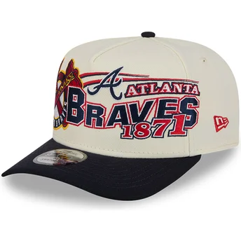 Lippikset kaareva beige snapback 9FIFTY A Frame Classic Atlanta Braves MLB New Era
