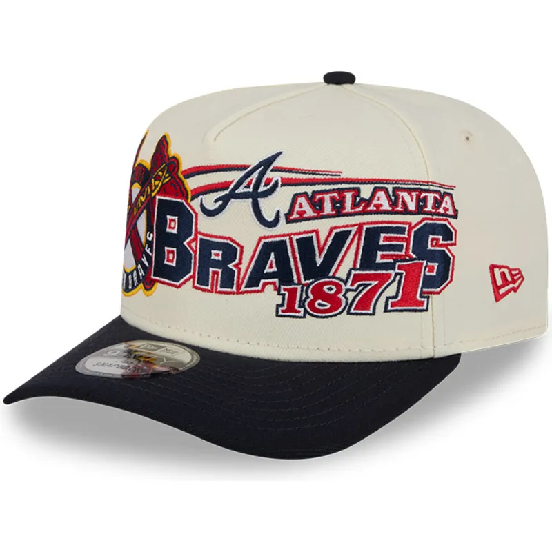 cap-kaareva-beige-snapback-9fifty-a-frame-classic-atlanta-braves-mlb-new-era cap-kaareva-beige-snapback-9fifty-a-frame-classic-atlanta-braves-mlb-new-era