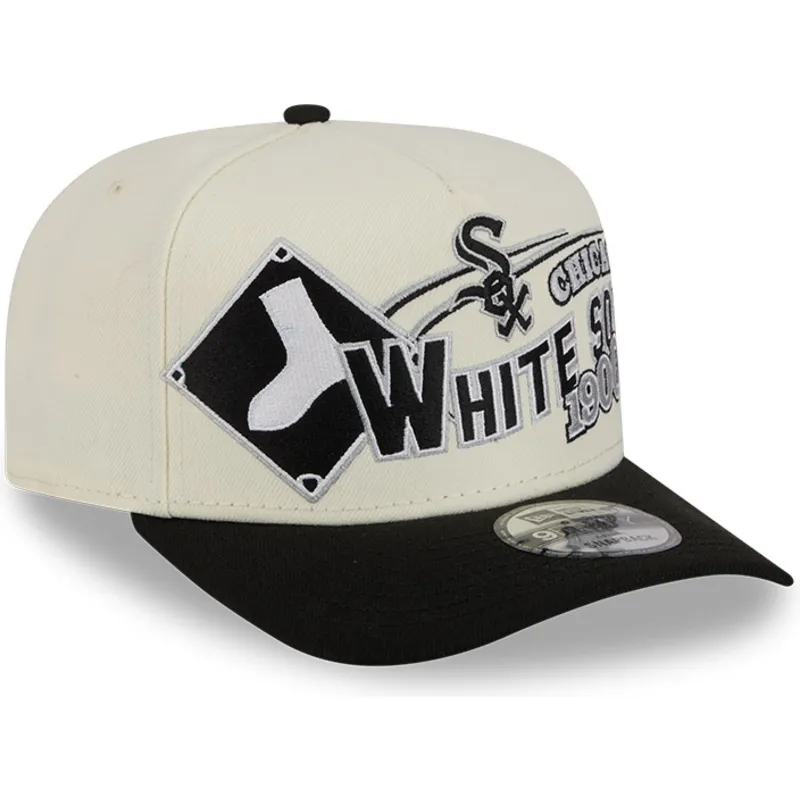 lippikset-kaareva-beige-snapback-9fifty-a-frame-classic-chicago-white-sox-mlb-new-era