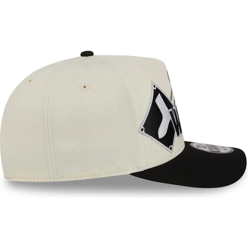 lippikset-kaareva-beige-snapback-9fifty-a-frame-classic-chicago-white-sox-mlb-new-era