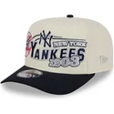 lippikset-kaareva-beige-snapback-9fifty-a-frame-classic-new-york-yankees-mlb-new-era