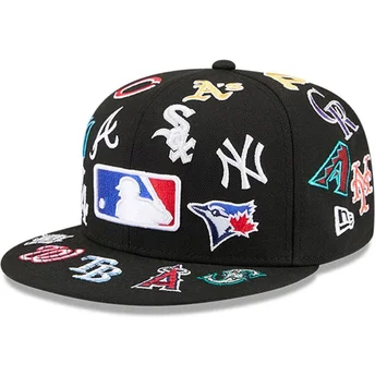 Lippikset litteä musta istuva 59FIFTY All Over MLB New Era