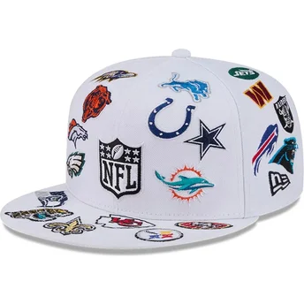Lippikset litteä valkoinen istuva 59FIFTY All Over NFL New Era