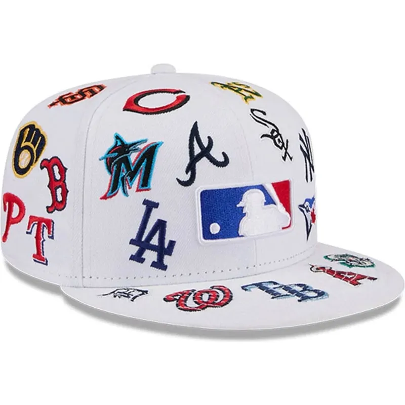 new-era-flat-brim-59fifty-all-over-mlb-white-fitted-cap
