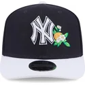 lippikset-kaareva-laivastonsininen-snapback-9seventy-stretch-snap-flower-new-york-yankees-mlb-new-era
