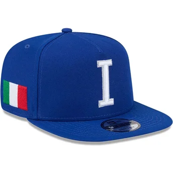 New Era Flat Brim 9FIFTY A Frame Italy 2026 World Baseball Classic Blue Snapback Cap