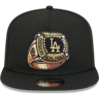 Cap litteä black snapback 9FIFTY A Frame Ring Los Angeles Dodgers MLB New Era