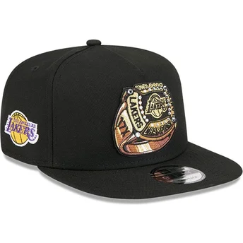 Cap litteä black snapback 9FIFTY A Frame Ring Los Angeles Lakers NBA New Era