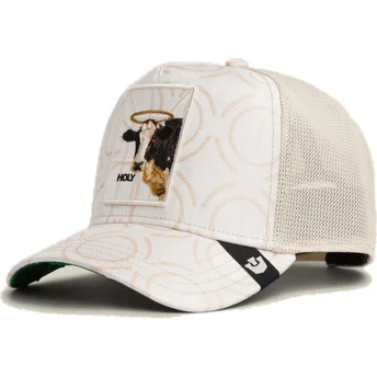 Lippikset kaareva rekka valkoinen snapback vaca Holy Cow Religulous The Farm The Farm de Goorin Bros.