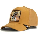 lippikset-kaareva-rekka-ruskea-snapback-golden-goat-metallic-the-farm-goorin-bros