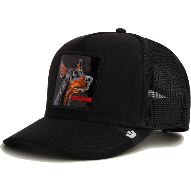 lippikset-kaareva-rekka-musta-snapback-black-out-doberman-metallic-the-farm-goorin-bros lippikset-kaareva-rekka-musta-snapback-black-out-doberman-metallic-the-farm-goorin-bros