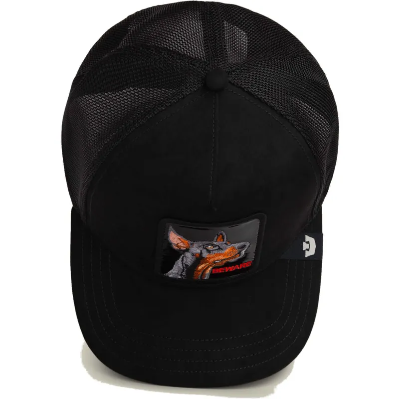 goorin-bros-doberman-black-out-doberman-metallic-the-farm-black-trucker-hat
