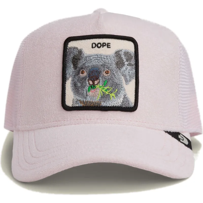 lippikset-kaareva-rekka-vaaleanpunainen-snapback-dope-terry-cloth-the-farm-goorin-bros