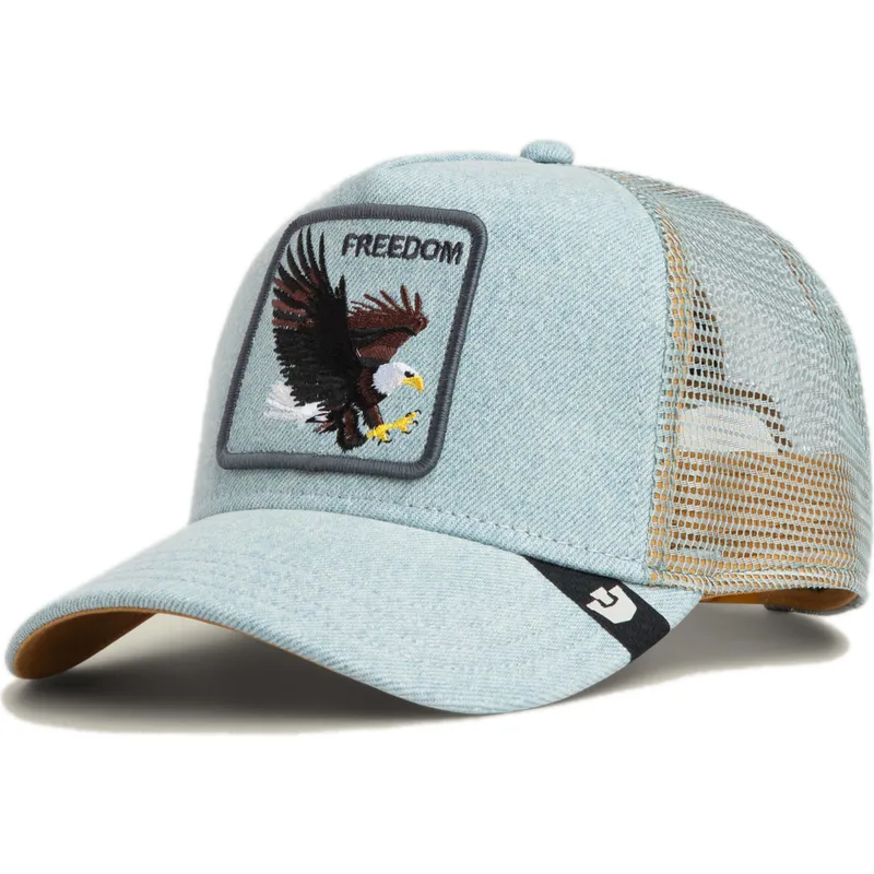 lippikset-kaareva-rekka-sininen-snapback-denim-eagle-the-farm-goorin-bros