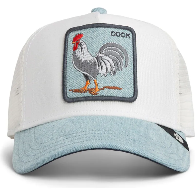 lippikset-kaareva-rekka-sininen-snapback-denim-rooster-the-farm-goorin-bros lippikset-kaareva-rekka-sininen-snapback-denim-rooster-the-farm-goorin-bros