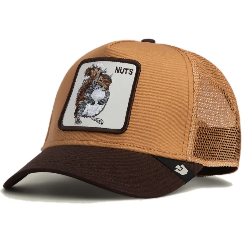 lippikset-kaareva-rekka-ruskea-snapback-nuts-the-farm-goorin-bros