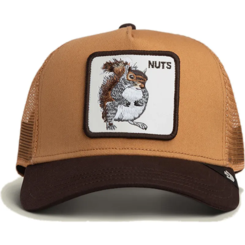 lippikset-kaareva-rekka-ruskea-snapback-nuts-the-farm-goorin-bros