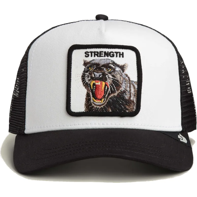 lippikset-kaareva-rekka-musta-snapback-strength-panther-the-farm-goorin-bros lippikset-kaareva-rekka-musta-snapback-strength-panther-the-farm-goorin-bros