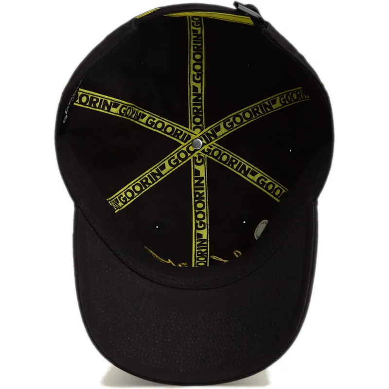 lippikset-kaareva-musta-saadettava-nauha-script-papa-the-farm-goorin-bros