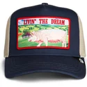 lippikset-kaareva-rekka-laivastonsininen-snapback-livin-the-dream-greener-grass-the-farm-goorin-bros