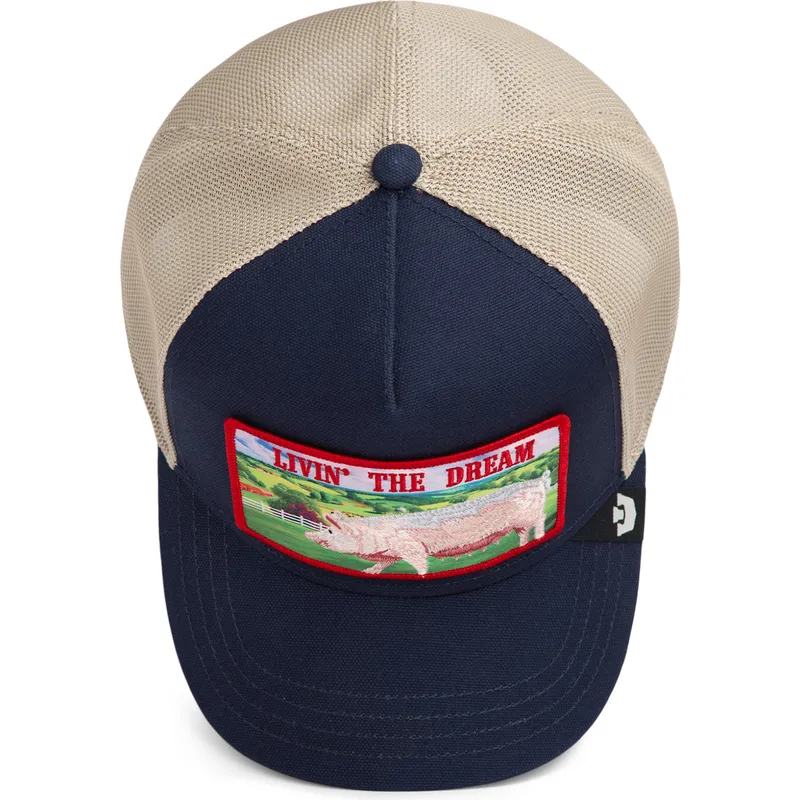 lippikset-kaareva-rekka-laivastonsininen-snapback-livin-the-dream-greener-grass-the-farm-goorin-bros lippikset-kaareva-rekka-laivastonsininen-snapback-livin-the-dream-greener-grass-the-farm-goorin-bros