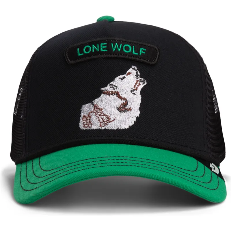 lippikset-kaareva-rekka-vihrea-snapback-pop-rocker-lone-wolf-the-farm-goorin-bros