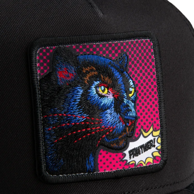 lippikset-kaareva-rekka-musta-snapback-panther-pop-art-2-the-farm-goorin-bros lippikset-kaareva-rekka-musta-snapback-panther-pop-art-2-the-farm-goorin-bros