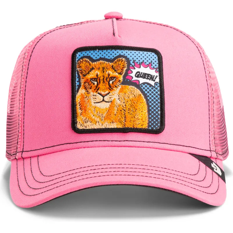lippikset-kaareva-rekka-vaaleanpunainen-snapback-queen-pop-art-2-the-farm-goorin-bros