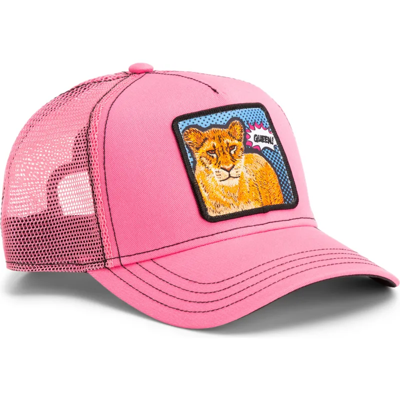 lippikset-kaareva-rekka-vaaleanpunainen-snapback-queen-pop-art-2-the-farm-goorin-bros