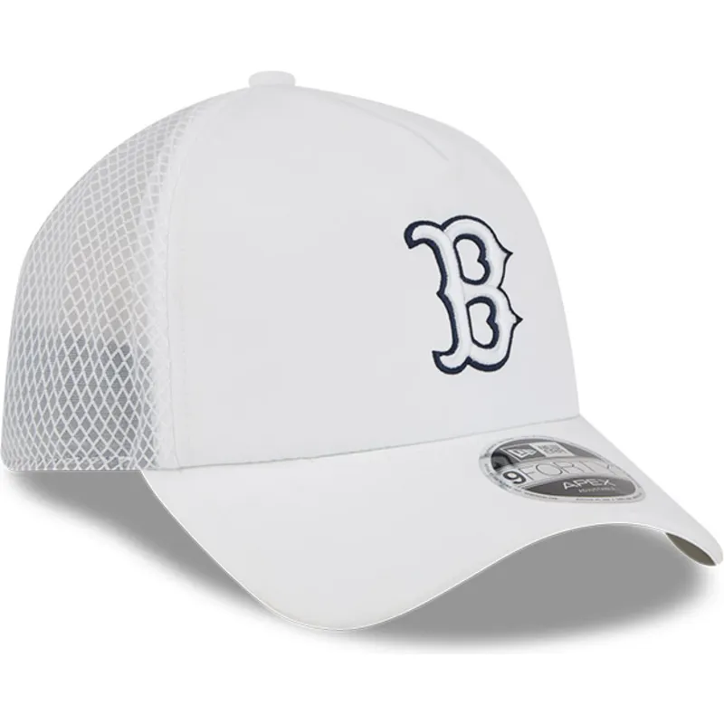 lippikset-kaareva-rekka-valkoinen-snapback-9forty-apex-bp-boston-red-sox-mlb-new-era