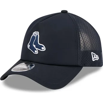 New Era 9FORTY APEX BP Boston Red Sox MLB Navy Blue Trucker Hat