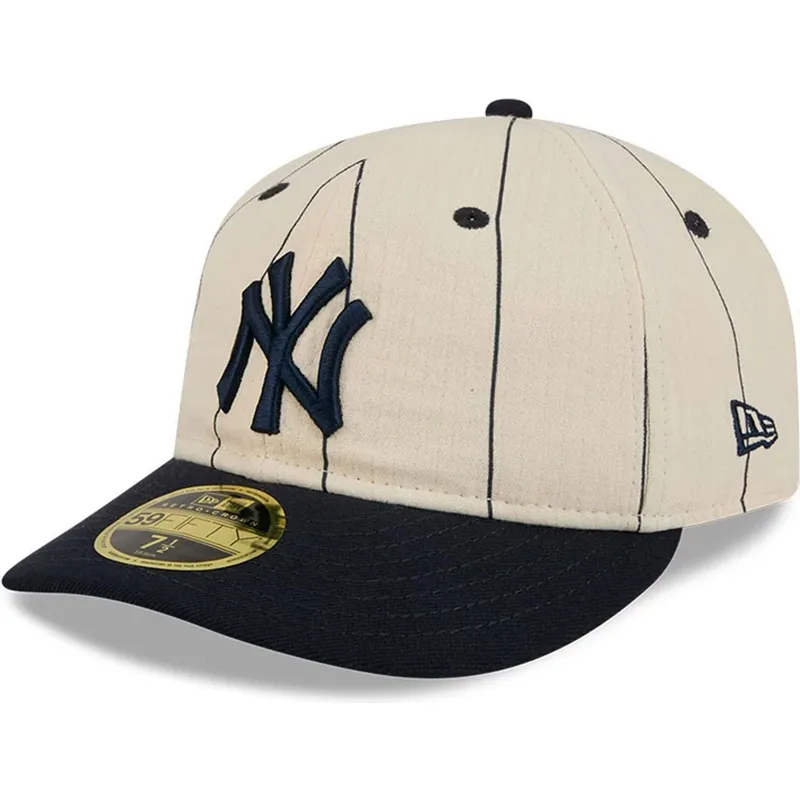 lippikset-kaareva-beige-istuva-59fifty-retro-crown-linen-new-york-yankees-mlb-new-era