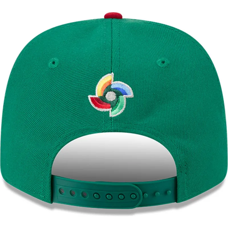 lippikset-kaareva-vihrea-snapback-9seventy-stretch-snap-mexico-2026-world-baseball-classic-world-baseball-classic-new-era