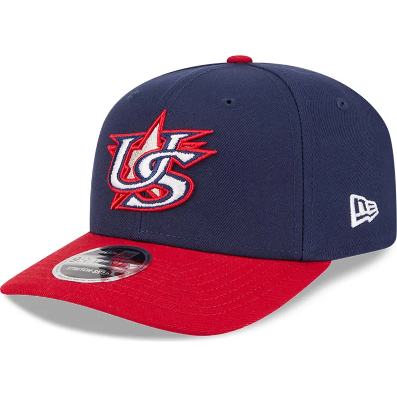 new-era-curved-brim-9seventy-stretch-snap-usa-2026-world-baseball-classic-navy-blue-and-red-snapback-cap