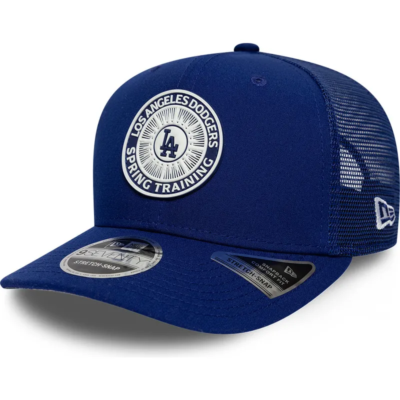 lippikset-kaareva-rekka-sininen-snapback-9seventy-stretch-snap-circle-spring-training-los-angeles-dodgers-mlb-new-era
