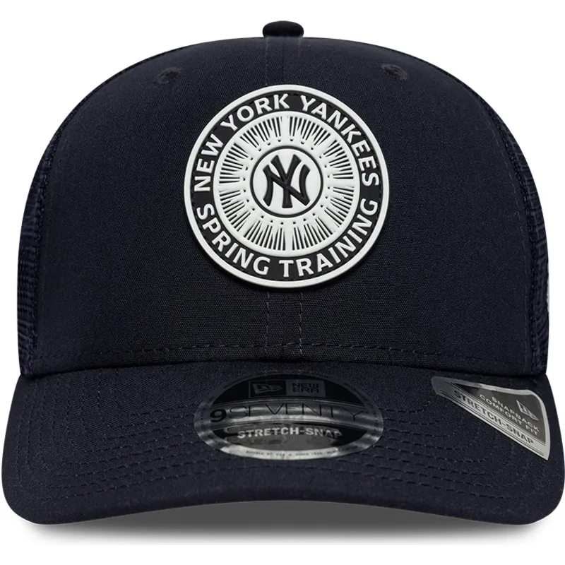 lippikset-kaareva-rekka-laivastonsininen-snapback-9seventy-stretch-snap-circle-spring-training-new-york-yankees-mlb-new-era